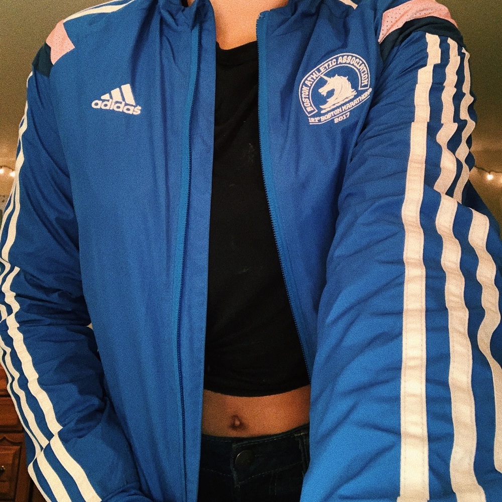 Adidas running zip up!